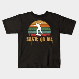 Skate or Die Vintage Kids T-Shirt